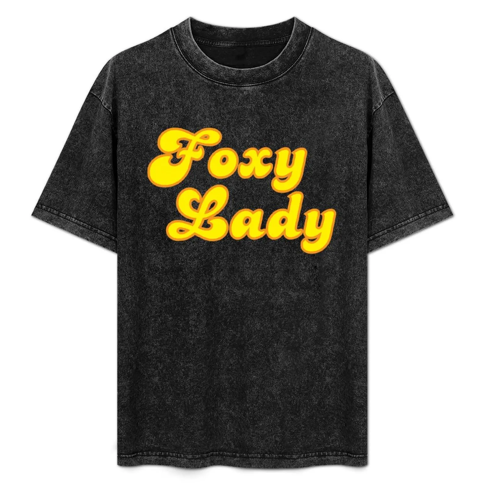 Retro Foxy Lady T-Shirt Running Gym Short Sleeve Sports Tee