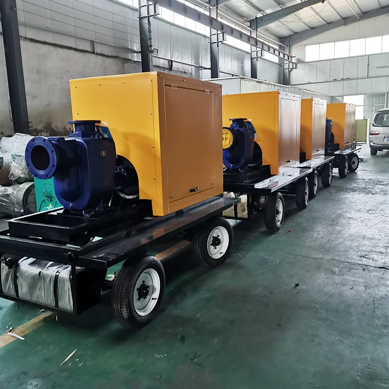 Flood Control Pump Diesel 12M Axial Propeller Large Volume River Lake Pond Transfer