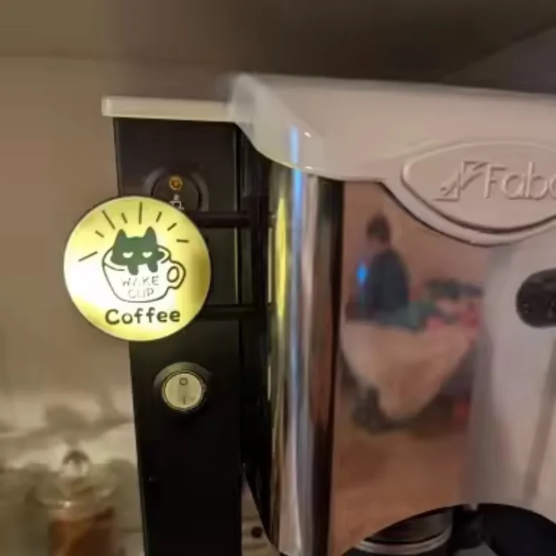 Glowing Mini Cute Fridge Magnets Light Box Coffee Beer Illuminated Home Accessorie Refrigerator Decoration Cafe Illuminated Sign