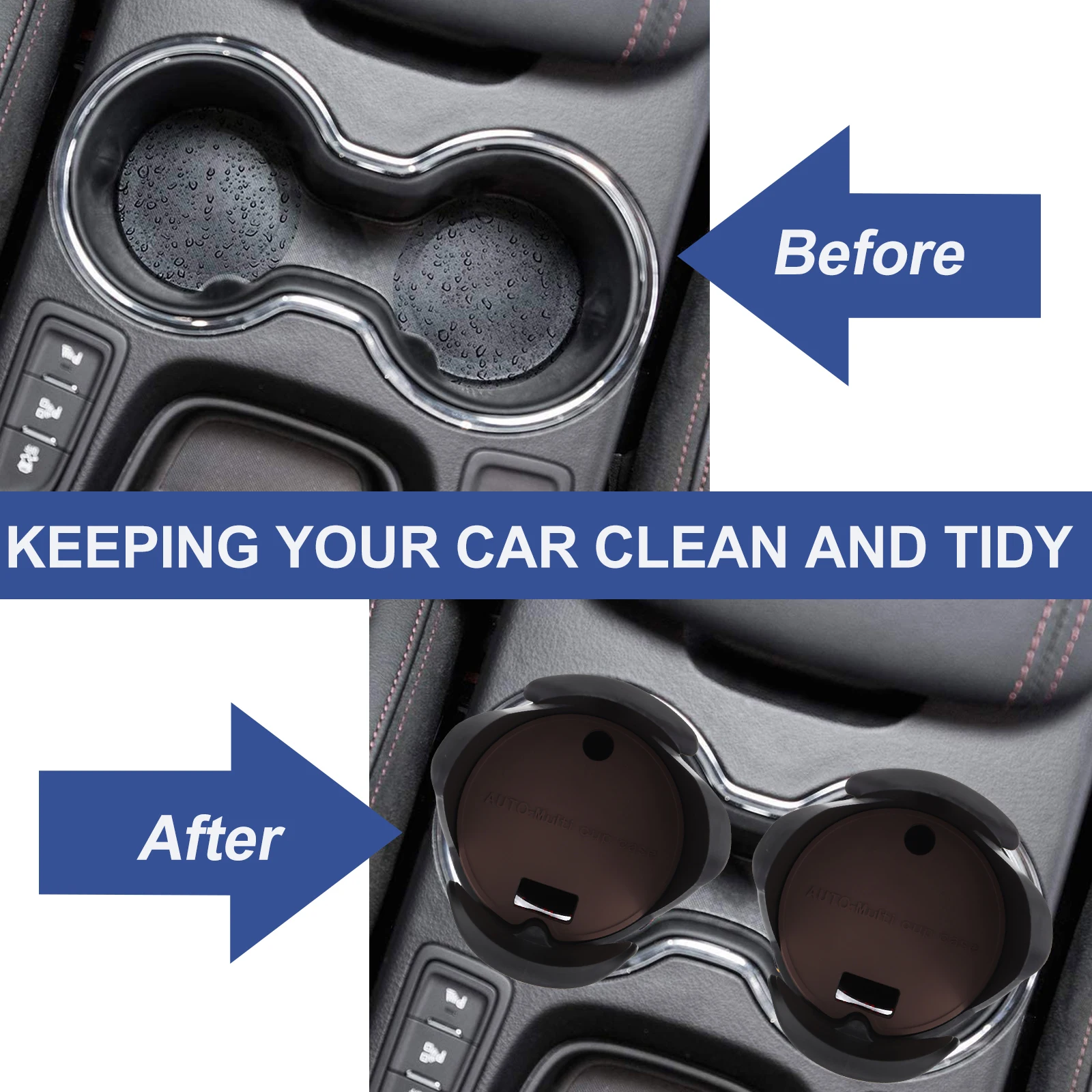 

360 Degree Rotating Car Cup Expander Multi Function Vehicle Drink Holder Durable Auto Water Bottle Holder For Car Storage