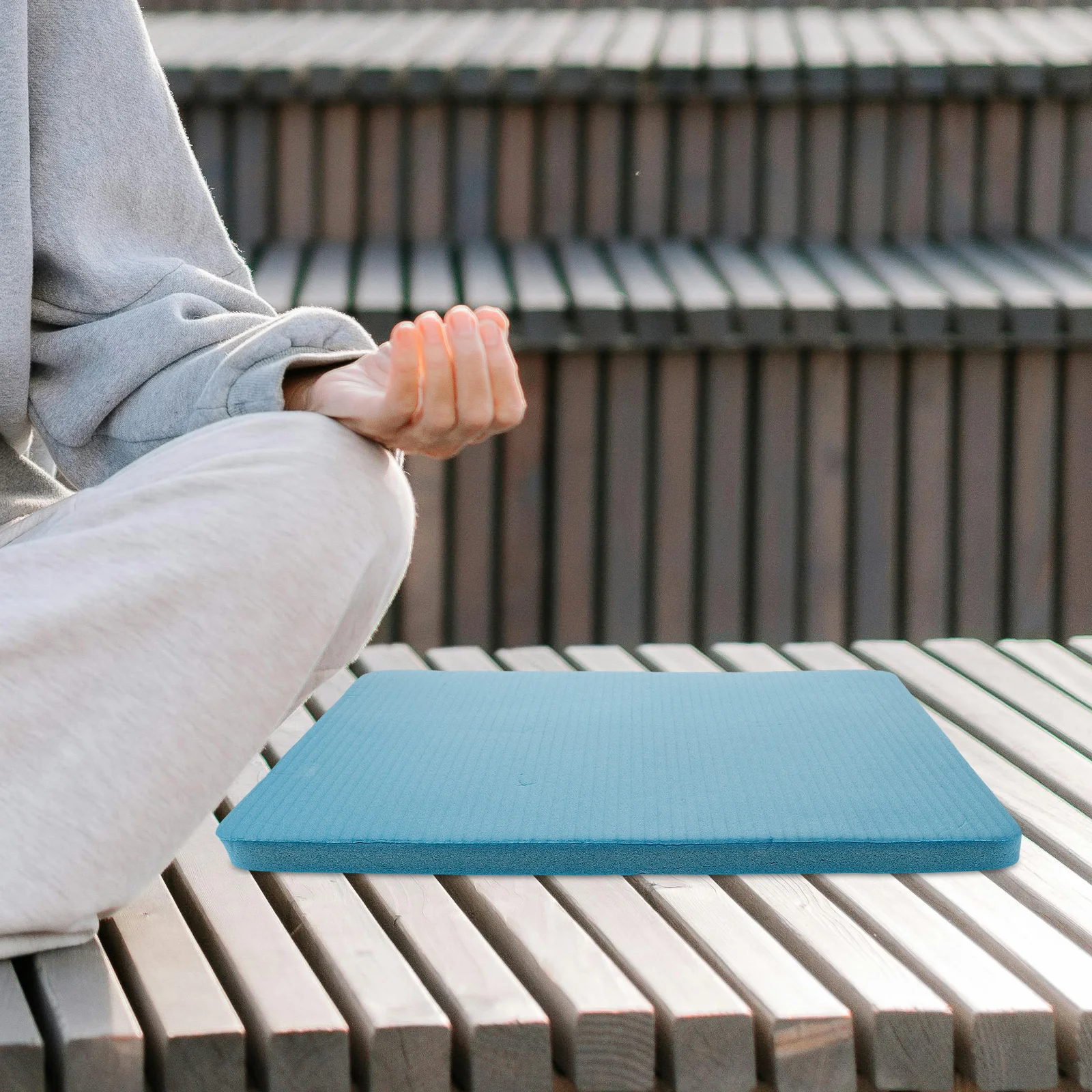 2 個の滑り止めニーリングパッドヨガマットクッションヨガシットアップ用の快適なサポートピクニックプロテクターニーリングクッション