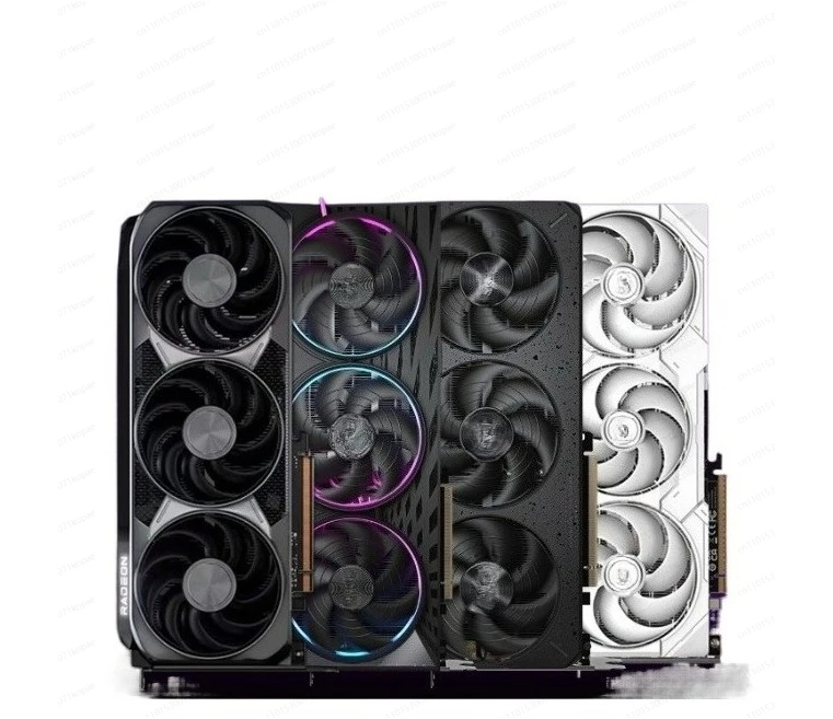 

Видеокарта RX9070 9070XT 16GOC с тройным вентилятором и видеопамятью GDDR6, набор микросхем AMD, графический процессор