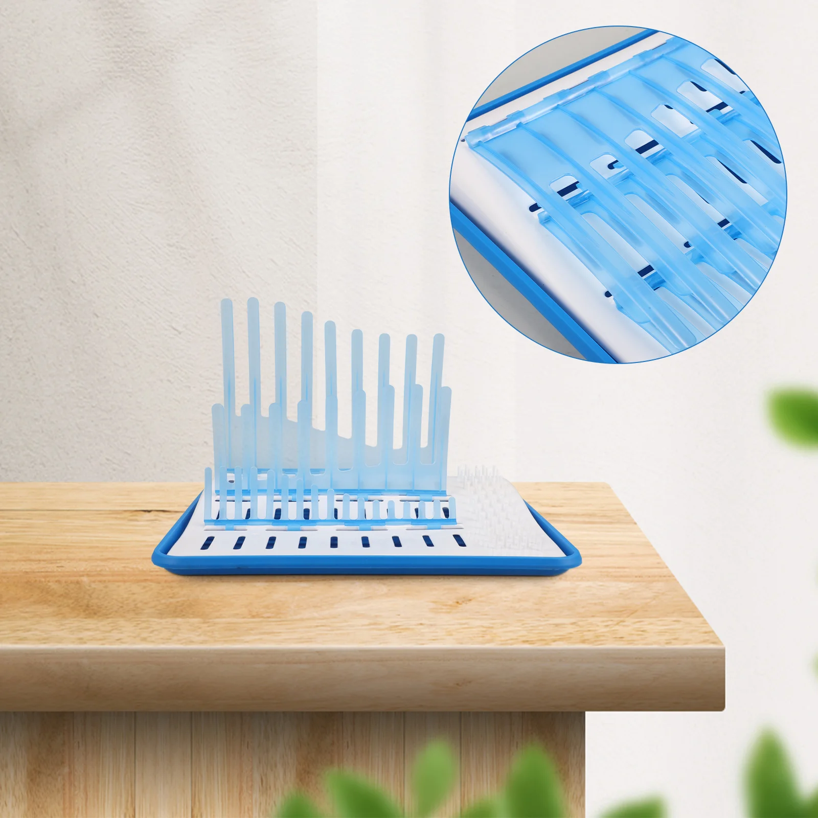 رف تجفيف الزجاجات، حامل تجفيف زجاجات الأطفال بتصميم تصريف عمودي، تشطيب ناعم مناسب لغرفة الأطفال والمطبخ وسهل الحمل أثناء السفر