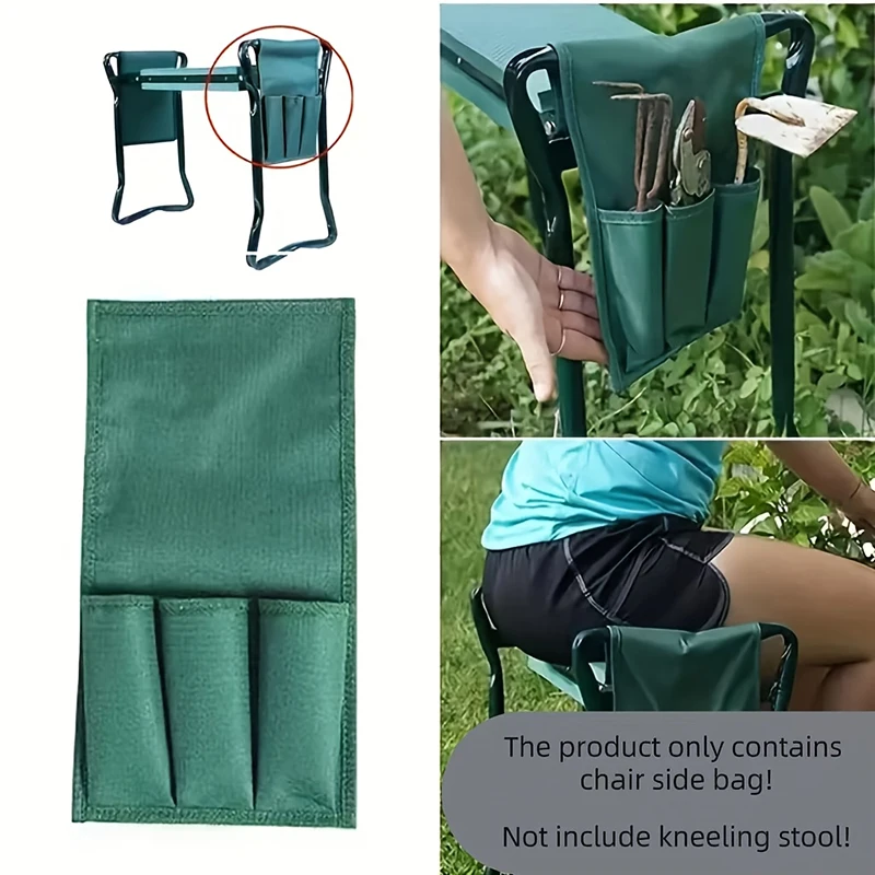 

1pc Durable Oxford Cloth Organizer Gardening Tool Storage Bag Garden Kneeler ToolKit With Multiple Pockets Gardening Accessories