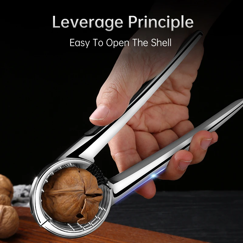 Picture 4: Portable Walnut Clip Nut Sheller Clip Tool Clamp Plier Cracker Nutcracker Sheller Crack Almond Walnut Pecan Hazelnut Filbert Nut