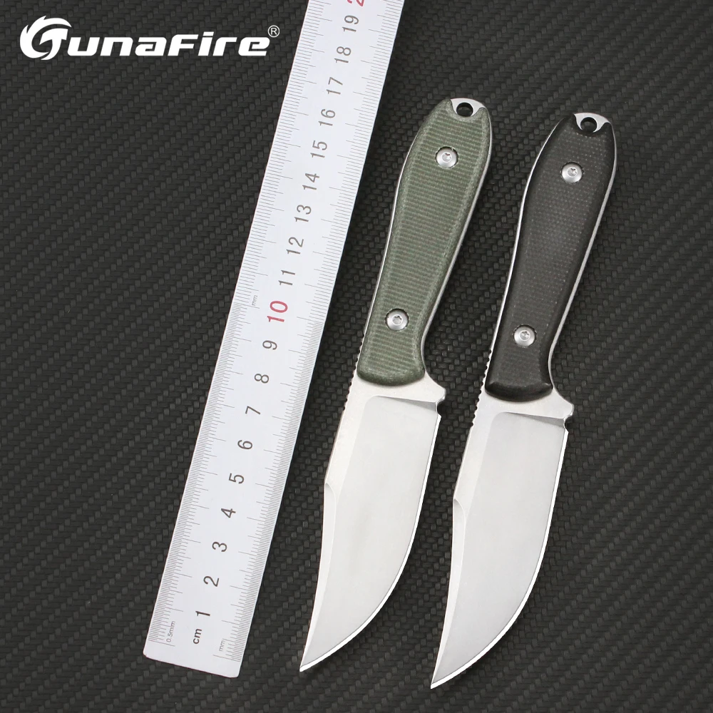 

Tunafire Military Tactical Gravity Hunting Knife D2 Fixed Blade Knife Outdoor Camping Tourist Fishing Kitchen Knives EDC Tools