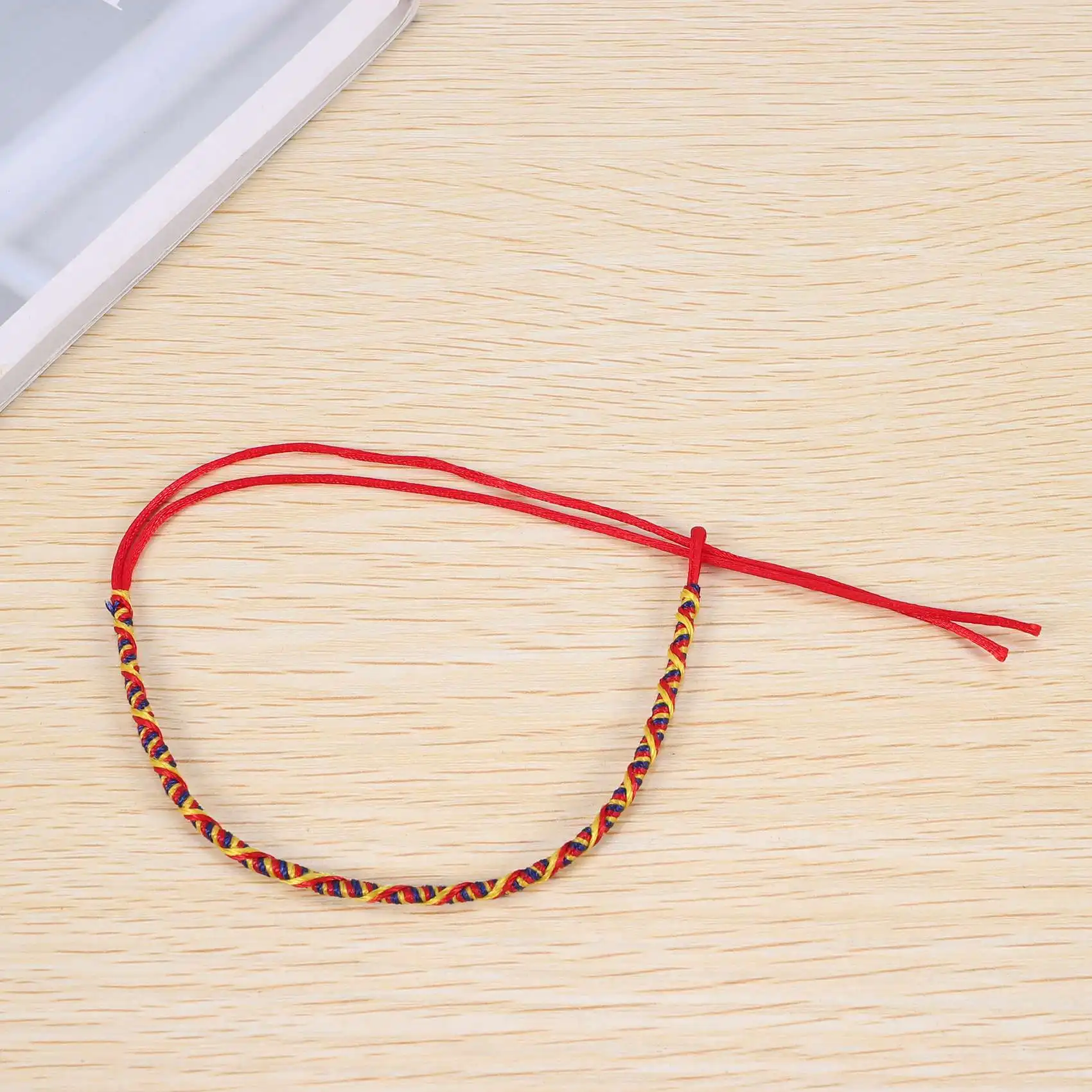 9pcs pulseiras trança de fio brasileiro artesanal étnica multicolorida #   4