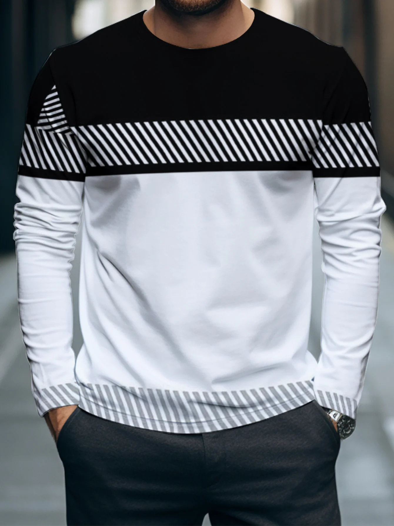 T-shirt à manches longues pour - Men'S Fashion And Style avis et prix