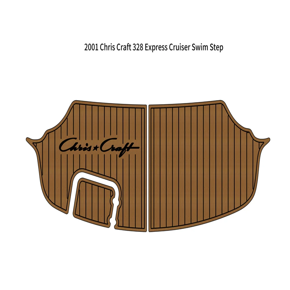 

2001 Chris Craft 328 Express Cruiser Swim Platform Pad Boat EVA Foam Teak Floor Backing Self Adhesive SeaDek Gatorstep Style