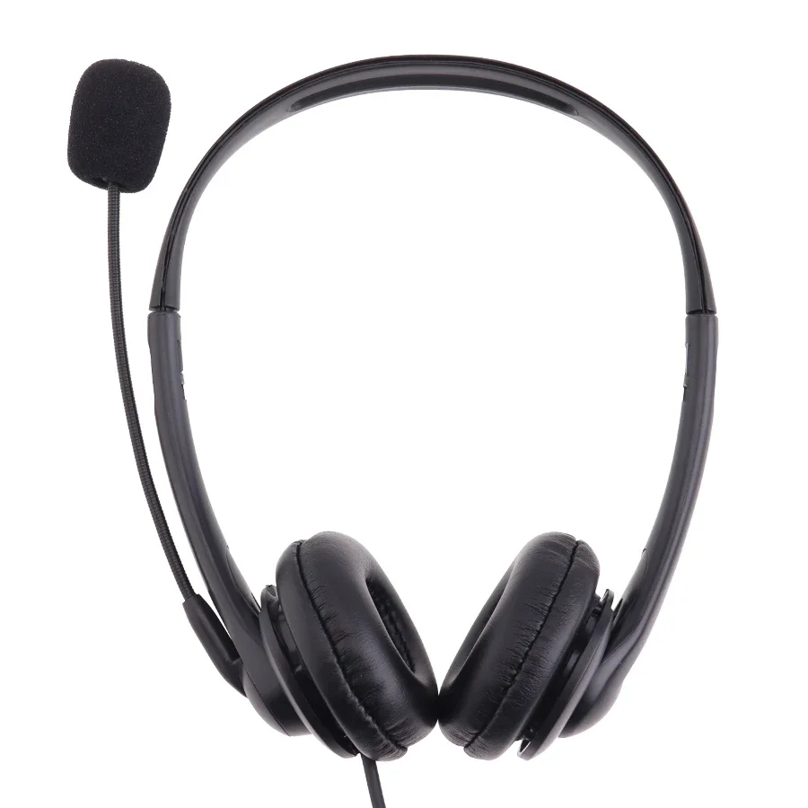 Adjustable Noise Cancelling USB Wired Headphones Call Center Headset With Microphone For PC Laptop Computer