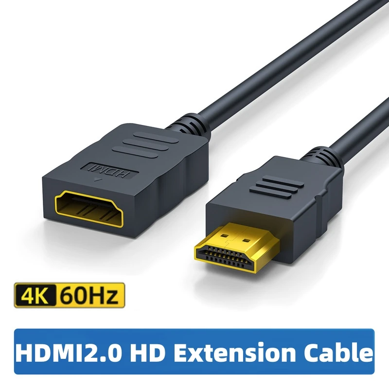 HDMI2.1 Extension Cable Male to Female 8K 60Hz/4K 144Hz/2K 165Hz HD HDMI Cables Support Dynamic HDR for TV, Displays, Projectors