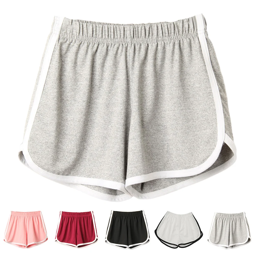 Cothes Damen-Shorts für Zuhause, M-3XL, Outdoor-Sport, Sommer, eng, modisch, Flugabwehr, bonbonfarben, elastische Taille