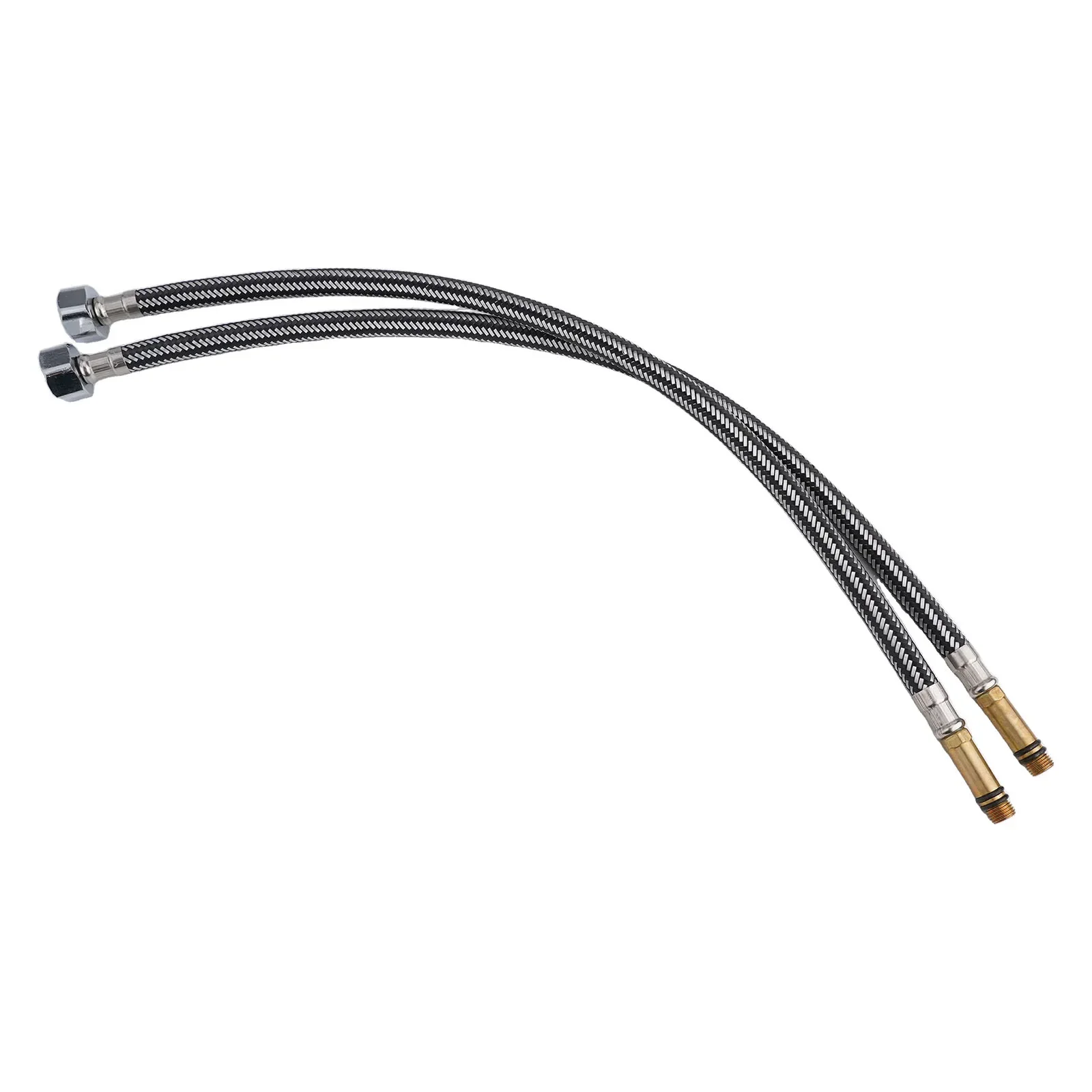 

2 шт., плетеный шланг из нержавеющей стали, плетеная трубка G1/2-дюймовый гибкий смеситель для холодной/горячей воды, впускная труба