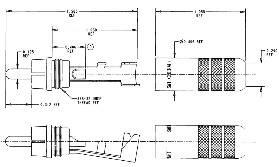 1 peça/4 peças contato banhado a ouro concha níquel americano switchcraft 3502aau rca plugue de lótus novo original