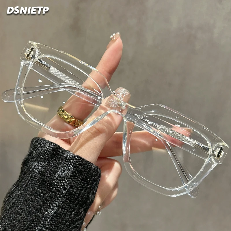 Designer Reading Glasses Women Photochromic Anti Blue Light Prescription Optical Glasses Customizable Progressive Large Eyewear