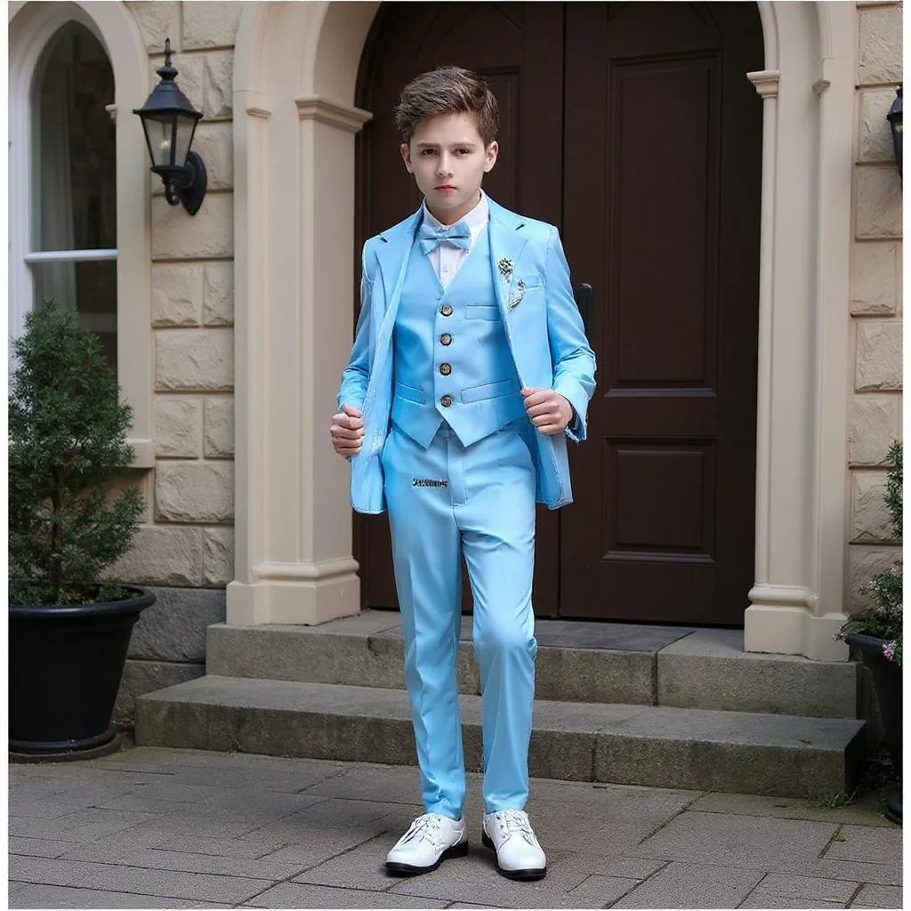 

Flower Boys Wedding Suits for 2-16 Years Old Kids Party Photograph Suit Teenager Birthday Tuxedo for Children Graduation Stage