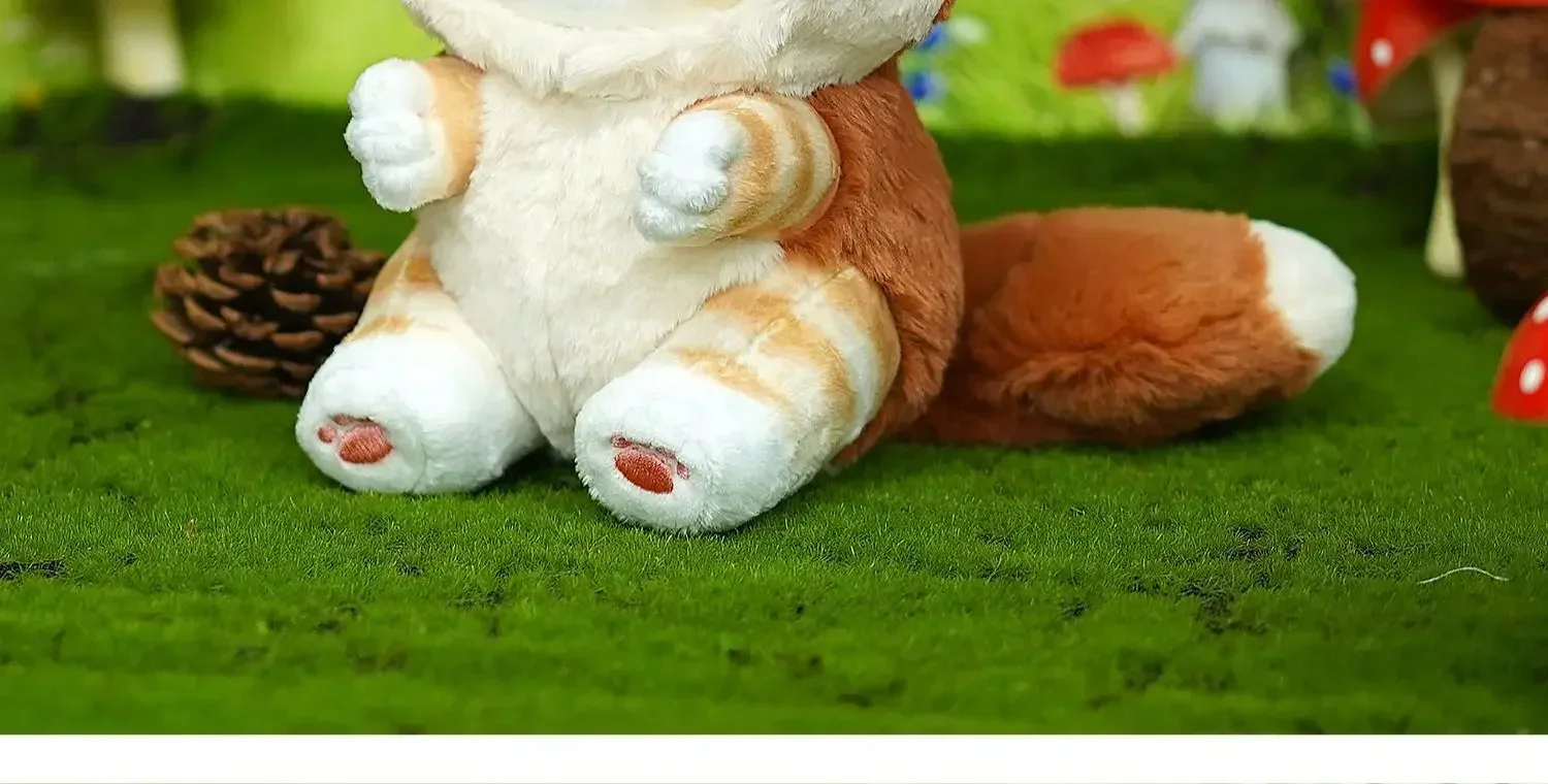 Niedliche Waschbär-Mini-Plüschpuppen zum Anziehen, Hai-Katzen-Plüschtiere, Schlüsselanhänger, Paar-Hängeornamente, Puppen – Detail 15