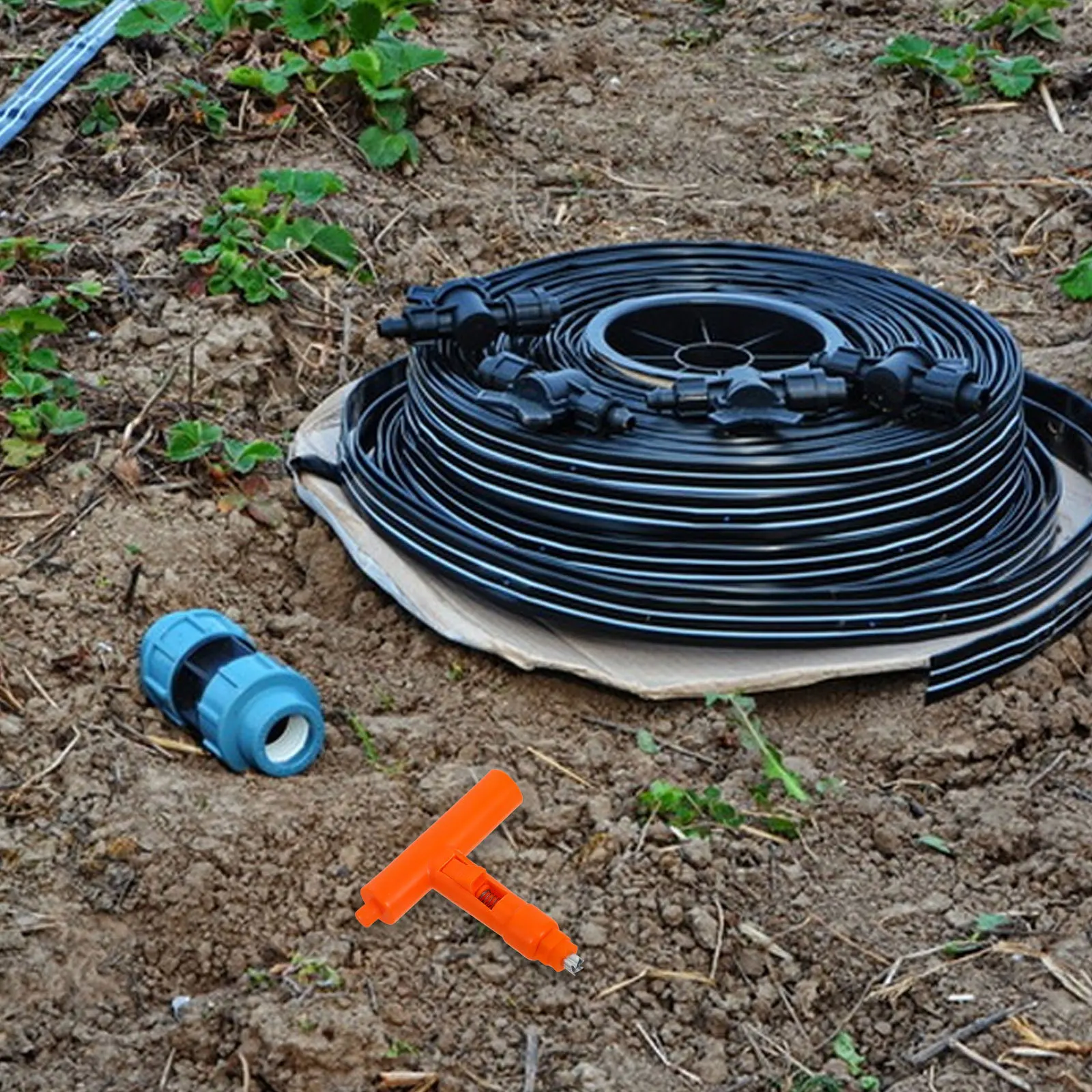 

T Shaped Hole Punch Tool Easy Operation Drip Irrigation Hole Puncher Hose Flat Tube Garden Irrigation Punch Tool