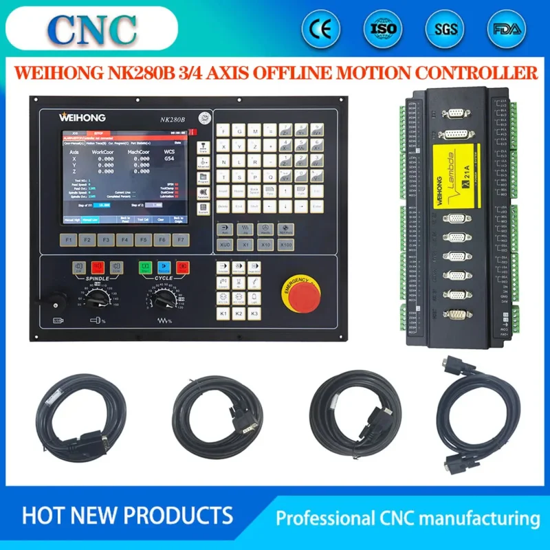 Nc Studio NK280B Large-Scale Offline Machining Center Control System 3/4-Axis Motion Controller Supports Automatic Tool Change