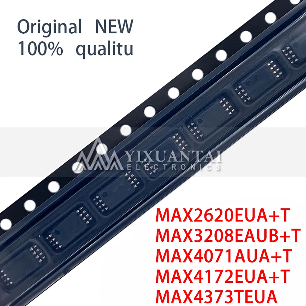 10pcs MSOP-8 MAX2620EUA+T MAX3208EAUB+T MAX4071AUA+T MAX4172EUA+T MAX4373TEUA MSOP8 NEW ORIGNAL IN THE STOCK