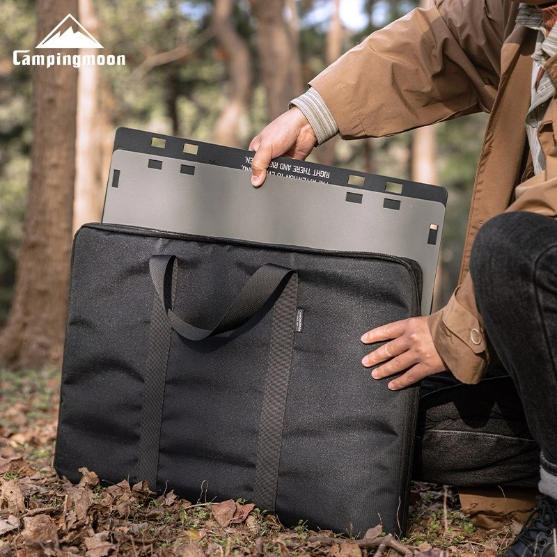 Tas Penyimpanan Perlengkapan Camping Outdoor CAMPINGMOON Bahan Polyester, Tas Tangan Kombinasi Meja Taktis IGT