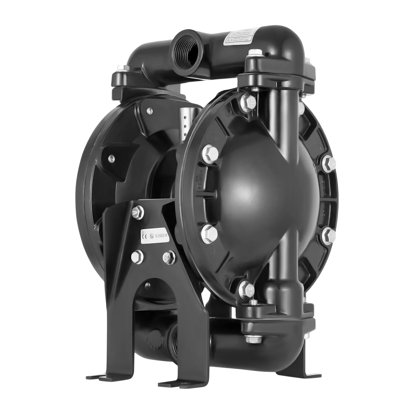 

35GPM Industrial Air-Operated Double Diaphragm Pump NPT 1" Inlet Outlet Petroleum Fluids 120PSI