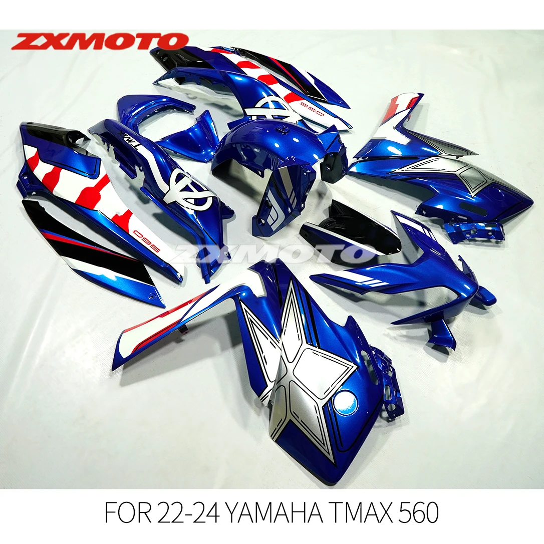 ZXMOTO Body Fender Panel Cowling Full Fairing Kit ABS Plastic For 2022 2023 2024 YAMAHA TMAX 560 22 23 24