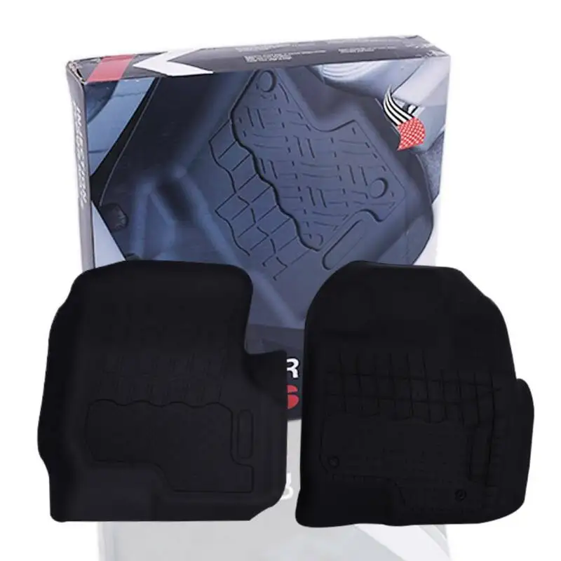

Front 2PCS Black TPE Floor Mats Liner kit for Dodge Ram 1500 Quad Cab