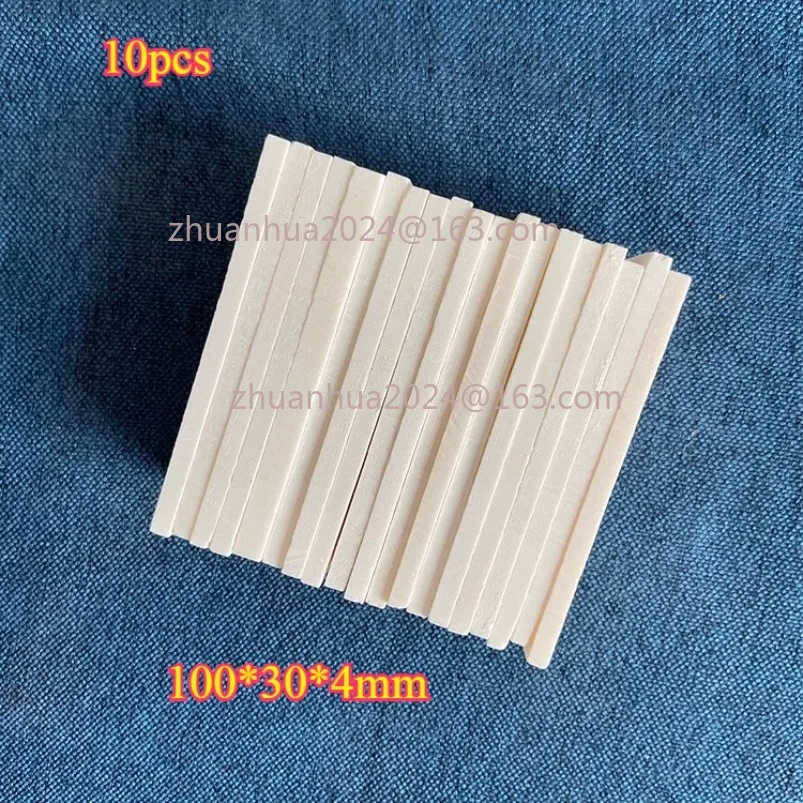 10pcs 100x30x4mm Buffalo Bovine Bone Knife Handle Scales Slabs DIY Carving Material