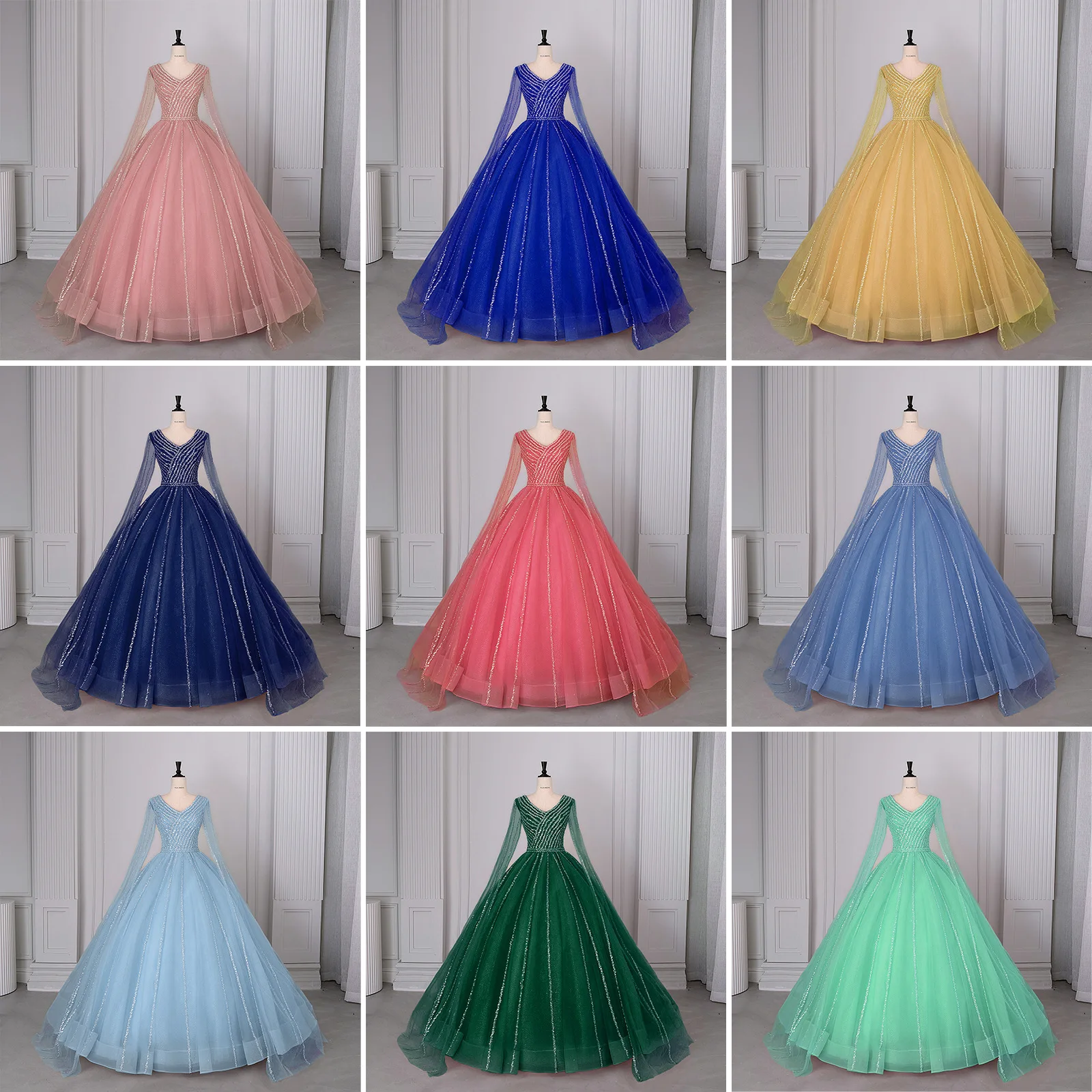 Robe de soirée rose 15 robes de Quinceanera robe de bal avec épaule Cape robe de bal 15 ans robes pour Quinceanera personnalisé