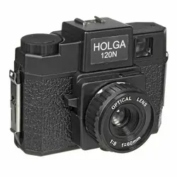 New Holga 120N Retro Point And Shoot Film Camera Lomo Manual Prime Film Camera Lomography Lomo Kodak Fujifilm black