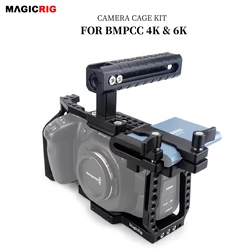 MAGICRIG BMPCC 4K / 6K Camera Cage with Top Handle + T5 SSD Mount for Blackmagic Pocket Cinema Camera BMPCC 4K / BMPCC 6K