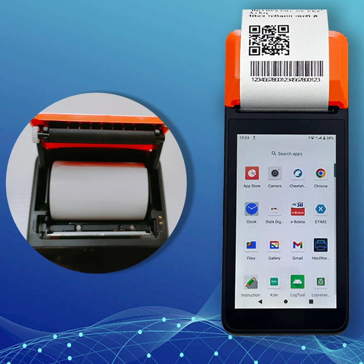 H5 Offline Touch Screen Mobile Pos Terminal All in One Pos Terminal Machine Handheld Pos with Printer