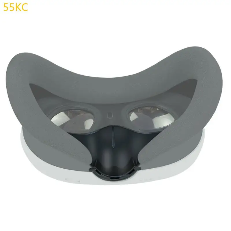 55KC Convenient Nose Shield Comfortable Nose Shade Silicone Blocker for MetaQuest 3