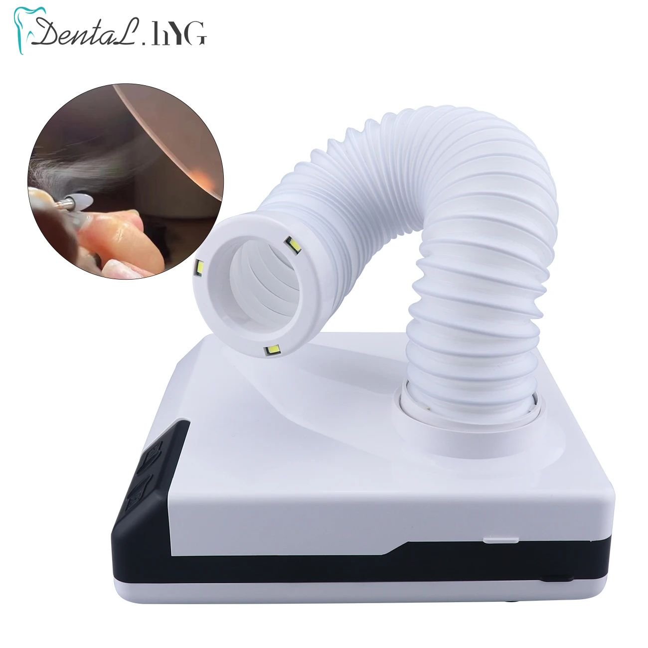 60W Dust Collector Extractor Dental Vacuum Cleaner Dental Lab Equipment Dust Suction Machine For Dental Polishing Nail Art