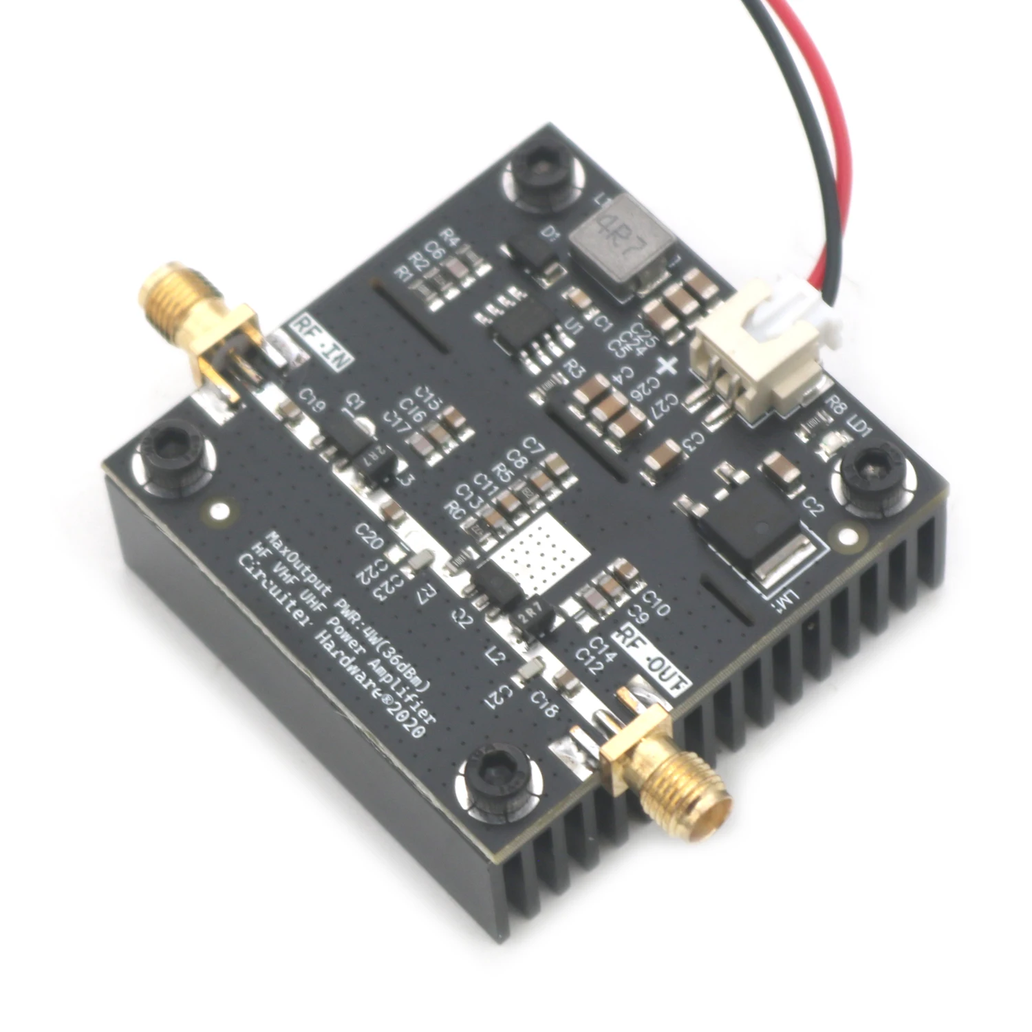 4W 36DB 1-800Mhz VHF UHF RF power Amplifier F/ Ham Radio HF FM transmitter Walkie talkie Short wave 868M 915M LORA Helium Miner