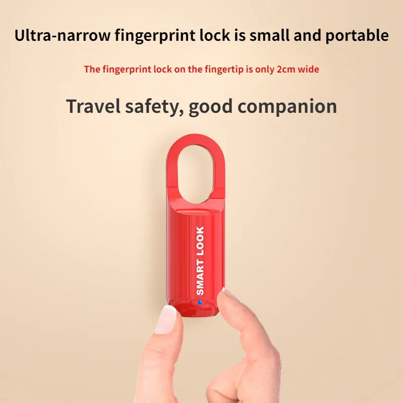 Fingerprint Drawer Lock Fingerprint Lock AntiTheft Security USB Rechargeable Thumbprint Padlock for Luggage Case Thumbprint Lock