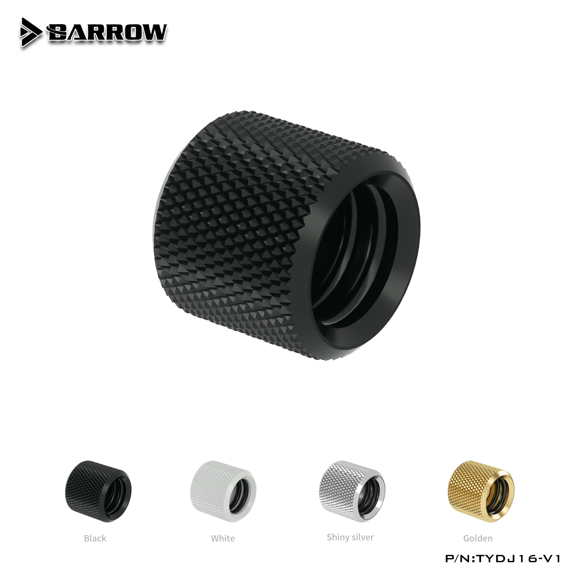 Barrow Water Cooling Hard Rigid Tube Extender Fitting Joint 16mm OD TYDJ16-V1