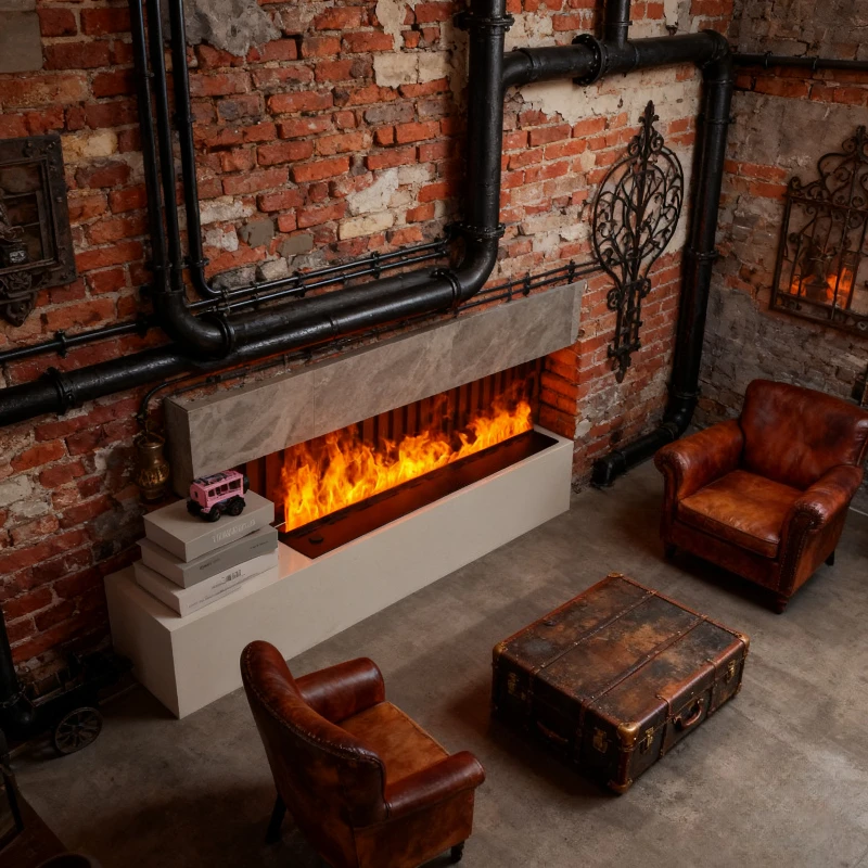 2025 스마트 '앰비언트 벽난로' 화이트 노이즈 & 가습기 고품질 증발식 벽난로 - 내구성과 신뢰성