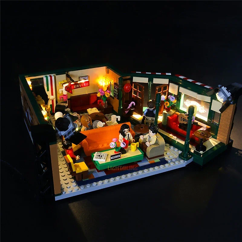 DIY LED-lichtset voor LEGO 21319 Friends Central Perk (alleen LED-licht, zonder blokkenmodel)