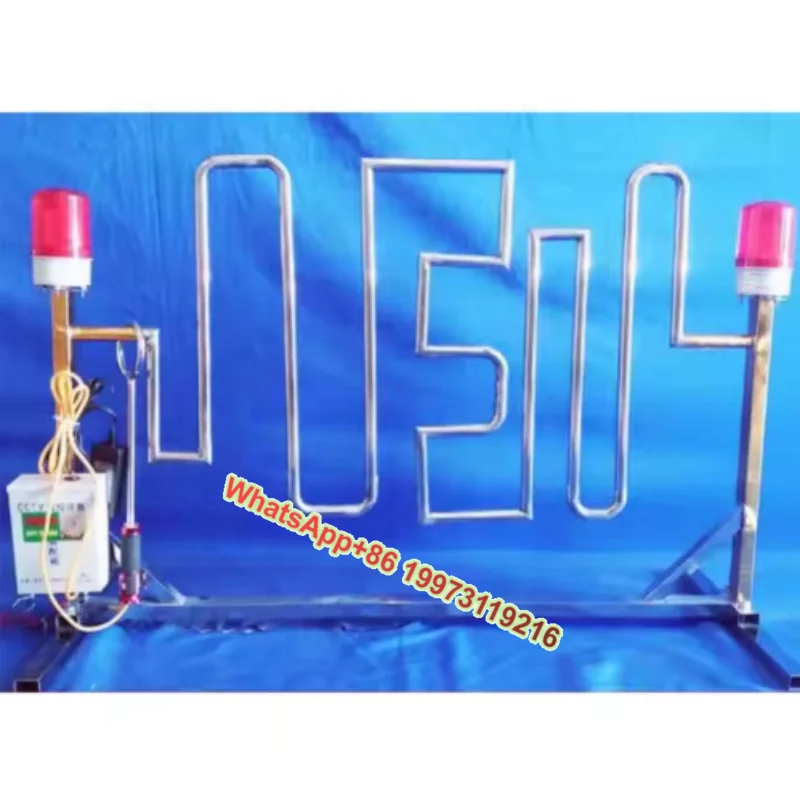 

Diy Giant Electric Interactive Challenge Table Top Game Custom Buzz Wire Steady Hand for Amusement Park Reaction Tests Metal