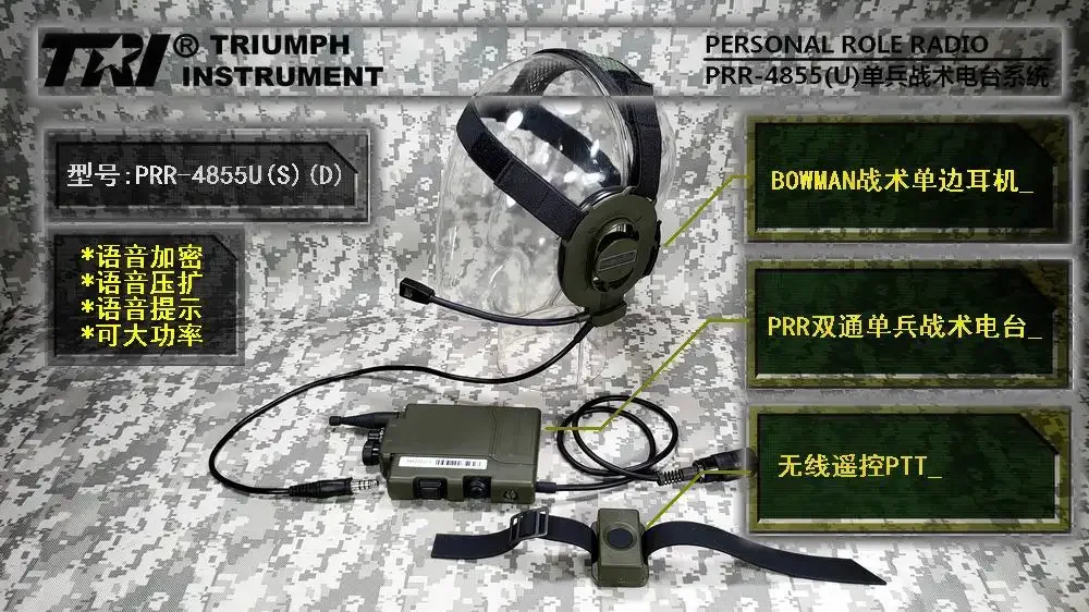 

TRI PRR H4855U (SD) Military Regulation Four Section Interface Dual Pass British PRC343 Tactical Radio Interphone