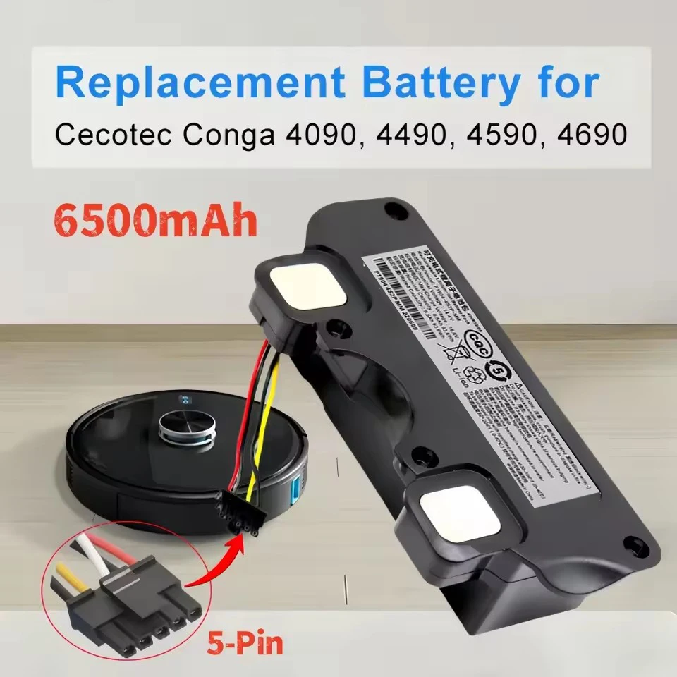 12800 мАч 100% новый аккумулятор CECOTEC CONGA 4090 4490 4690 4590 робот для мытья полов упаковка 14 8 В Netease интеллектуальное производство модель