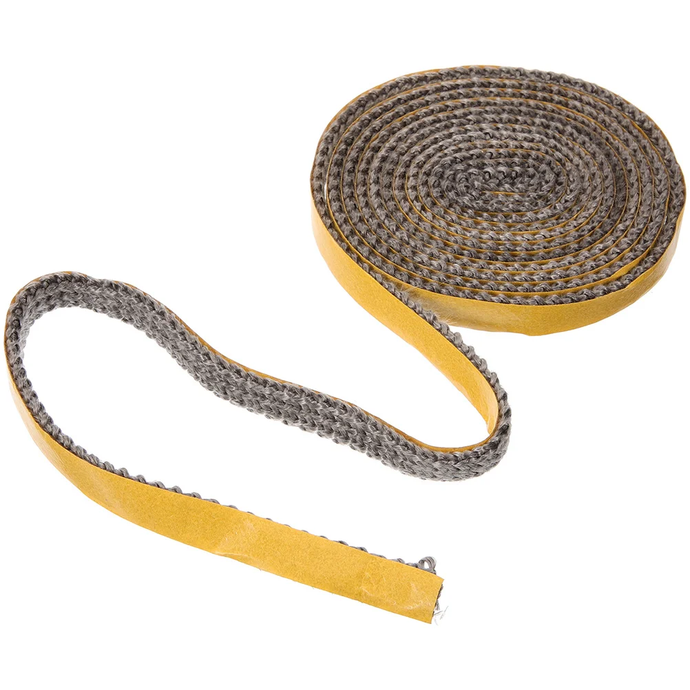 Fireplace Gasket Tape Door Rope for Wood Stove Burning Flue Sealant Insert Burner