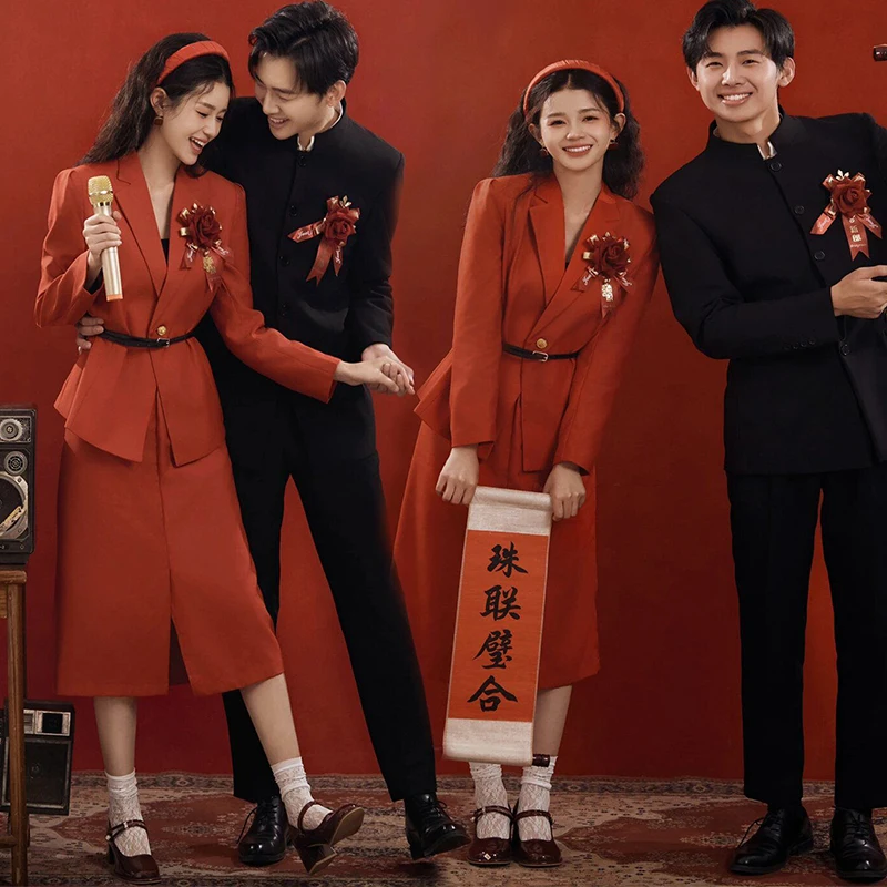 

Ele Chinese Sle Wedding Dr Vintage Engagement Photoaphy Costume New Bride Morning Robe Return Home Ceremony Dr