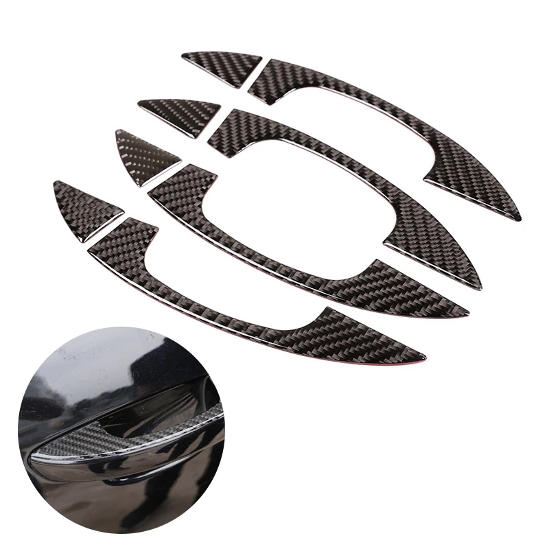 

For VW Touareg 2011 2012 2013 2014 2015 2016 2017 2018 Car Accessories Exterior Door Handle Cover Carbon Fiber Decor Trim