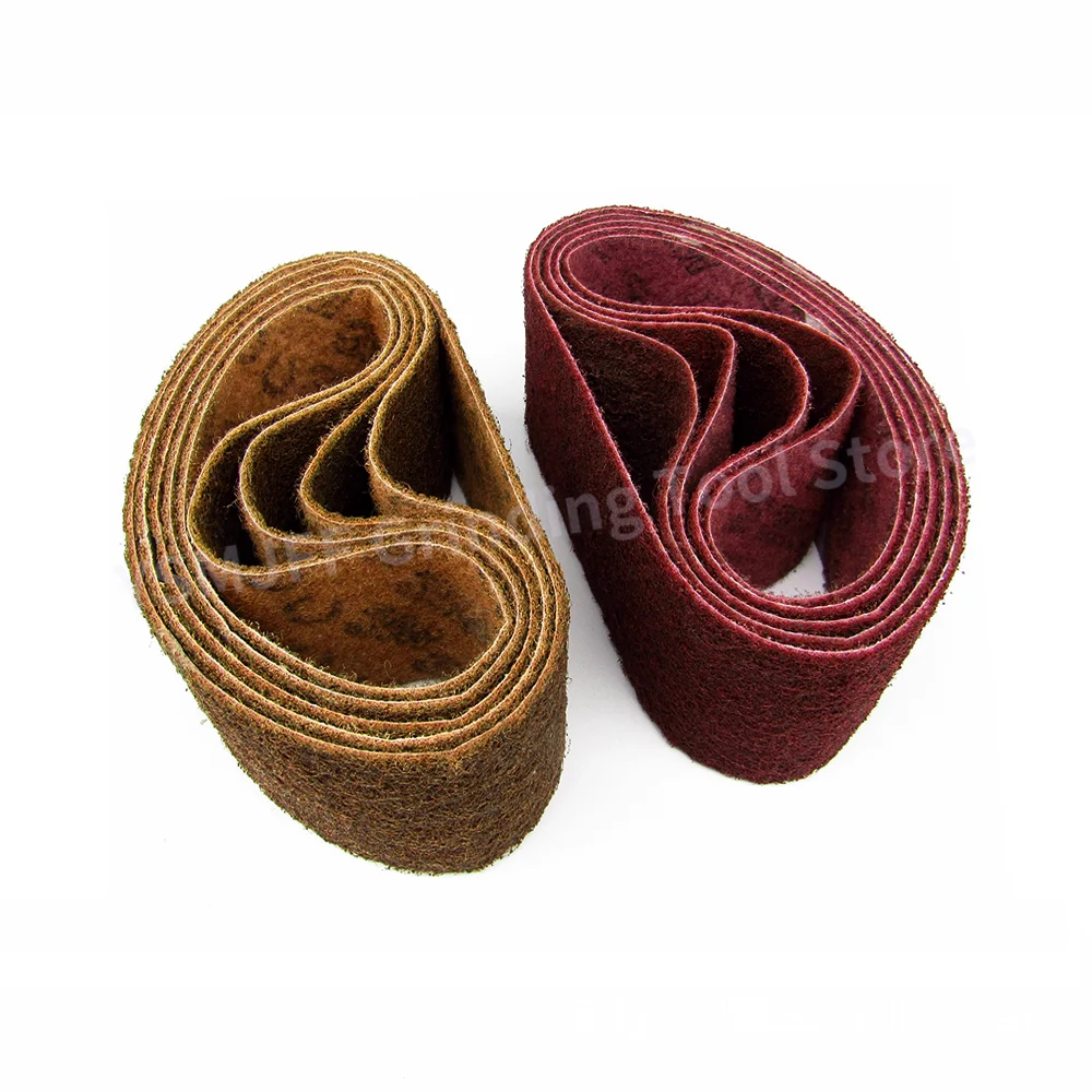 

1PC 610*100mm Non-woven Nylon Abrasive Sanding Belts, Non Woven Surface Conditioning Sanding Belts for Metal Deburring Polishing