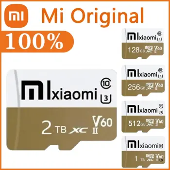 Xiaomi mikro SD hafıza kartı sınıf 10 2TB 1TB 512GB 256GB 128 GB mikro SD TF Flash kart 32 64 128 GB MicroSD telefon kamera için