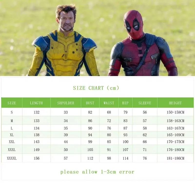 Supereroe Wolverine Deadpool Costume di Halloween per adulti Bambini Tre artigli Wolverine Spandex Zentai Tuta da supereroe