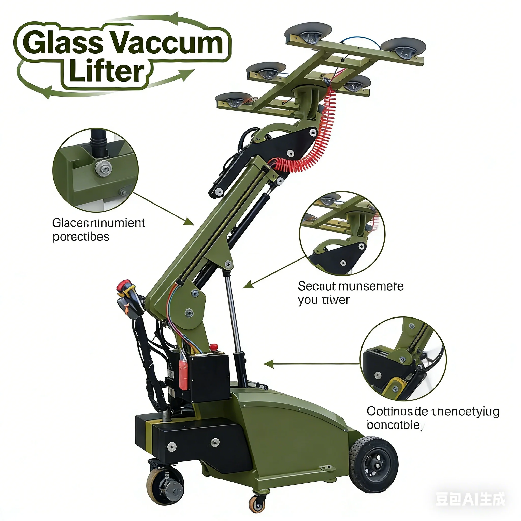 Customized 600kg Remote Vacuum Glass Handling Equipment Lift Robot -Global Availability For Material Handling In Various Industr